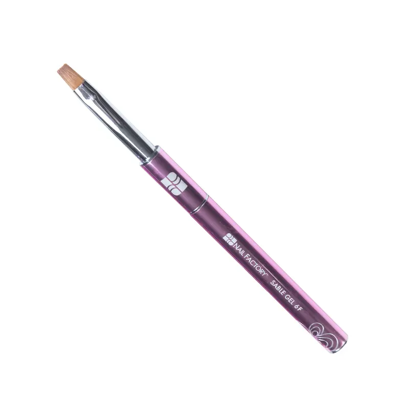 [NFPIN1PZ0013] PINCEL ROSA METALICO SABLE GEL - #6